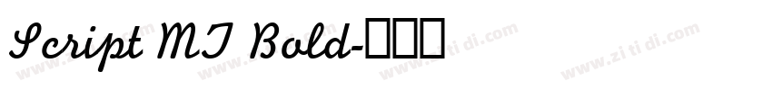 Script MT Bold字体转换